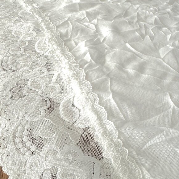 Maurices Plus Size 2X WHITE Stretchy Crinkle Lace Cami - Picture 6 of 11